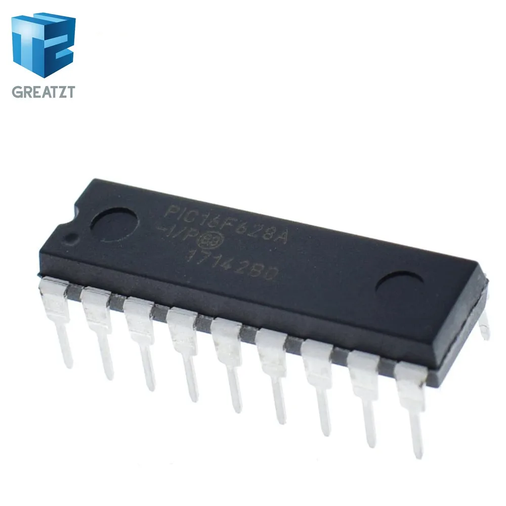 GREATZT 1PCS PIC16F628A-I/P DIP-18 PIC16F628A PIC16F628 16F628 Flash-Based, 8-Bit CMOS Microcontrollers
GREATZT 1PCS PIC16F628A-I/P DIP-18 PIC16F628A PIC16F628 16F628 Flash-Based, 8-Bit CMOS Microcontrollers