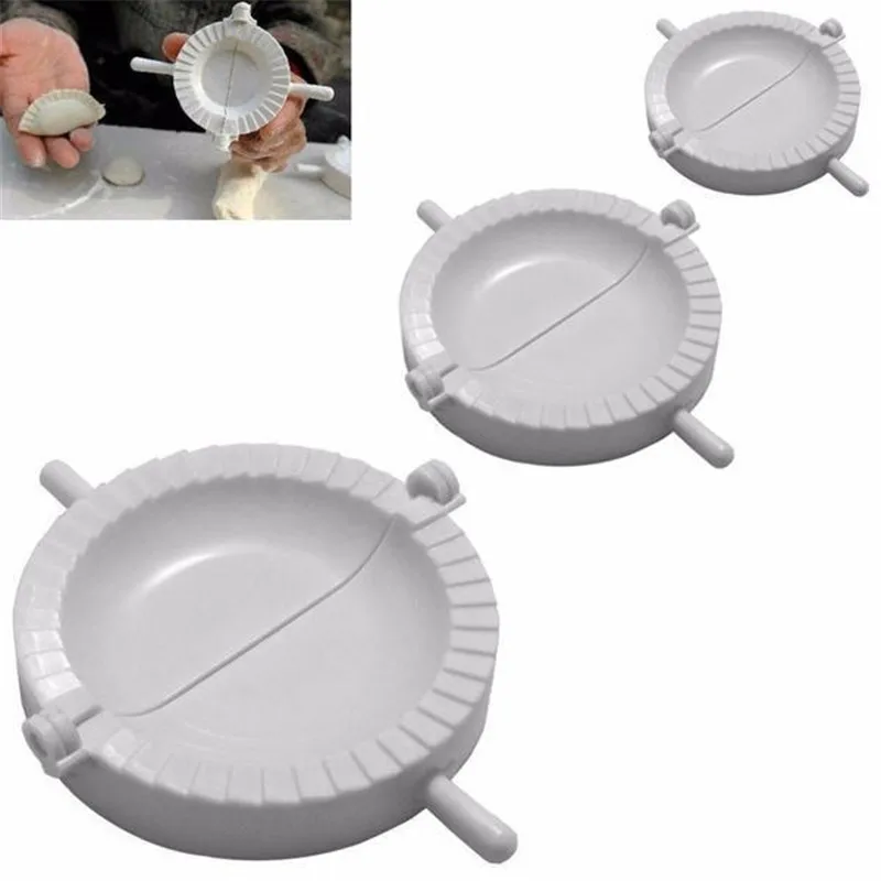 

3Pcs 7CM/8CM/10CM Kitchen Dumpling Molds plastic Dough Press Dumpling Pie Ravioli Mould Cooking Pastry Chinese Food Jiaozi Maker