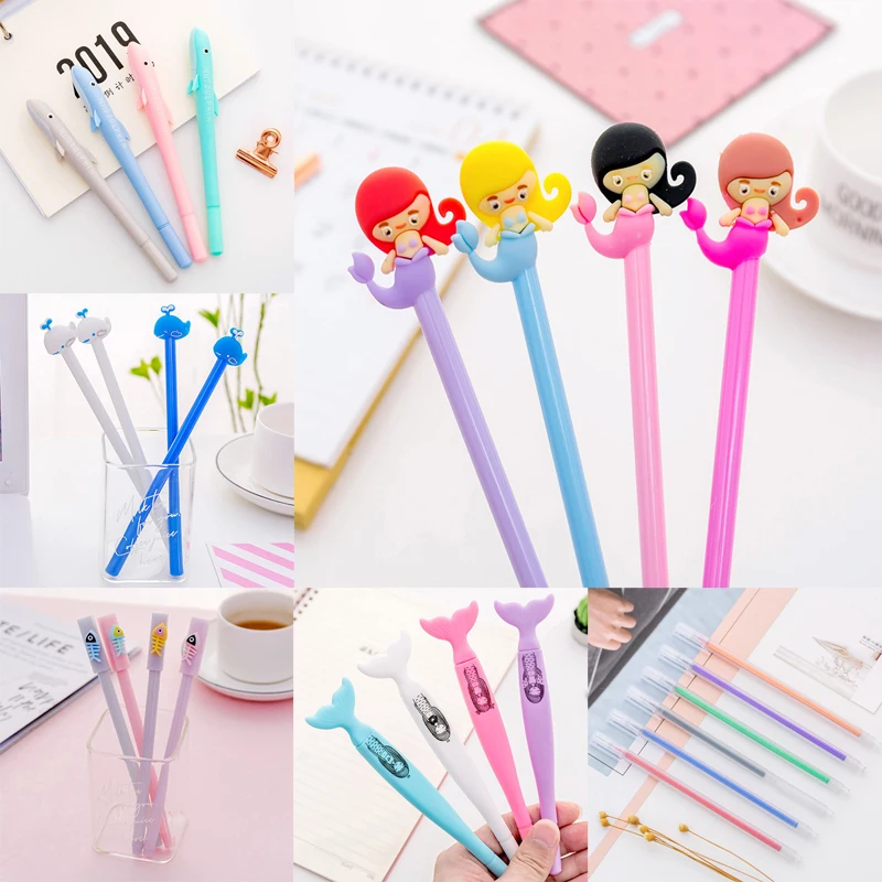 Creative Whale Dolphin Mermaid Gel Pen Kawaii Cartoon Korean Cute Fun Stationery Thing School Office Supply Accessory Stationary
Creative Whale Dolphin Mermaid Gel Pen Kawaii Cartoon Korean Cute Fun Stationery Thing School Office Supply Accessory Stationary