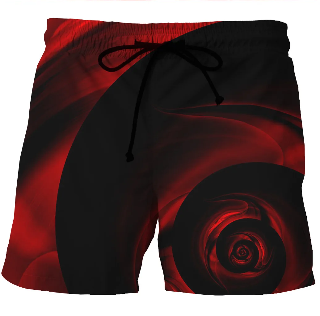 Мультяшный Шаринган Наруто 3d принт мужские пляжные шорты для серфинга красный