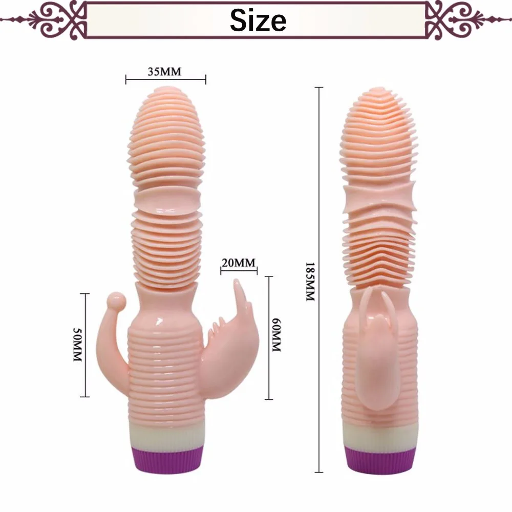 Waterproof Multi-Speed G Spot Clitoris Stimulator Anal Vagina Double Dildo Vibrator Sex Toys For Woman Adults Erotic Sex Shop