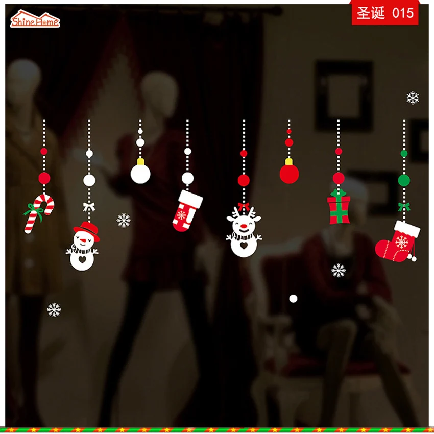 ShineHome-Removable Kids Wall Stickers Vintage Christmas Glass Window Fridge Tile Poster Adesivo De Parede Home Decoration Hogar
ShineHome-Removable Kids Wall Stickers Vintage Christmas Glass Window Fridge Tile Poster Adesivo De Parede Home Decoration Hogar