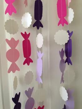 Pink, Purple, and Vanilla Paper Candy Garlands , Candy Bar Decor, Christmas Decor, Sweet Shop (One 10 Foot Strand)
Pink, Purple, and Vanilla Paper Candy Garlands , Candy Bar Decor, Christmas Decor, Sweet Shop (One 10 Foot Strand)