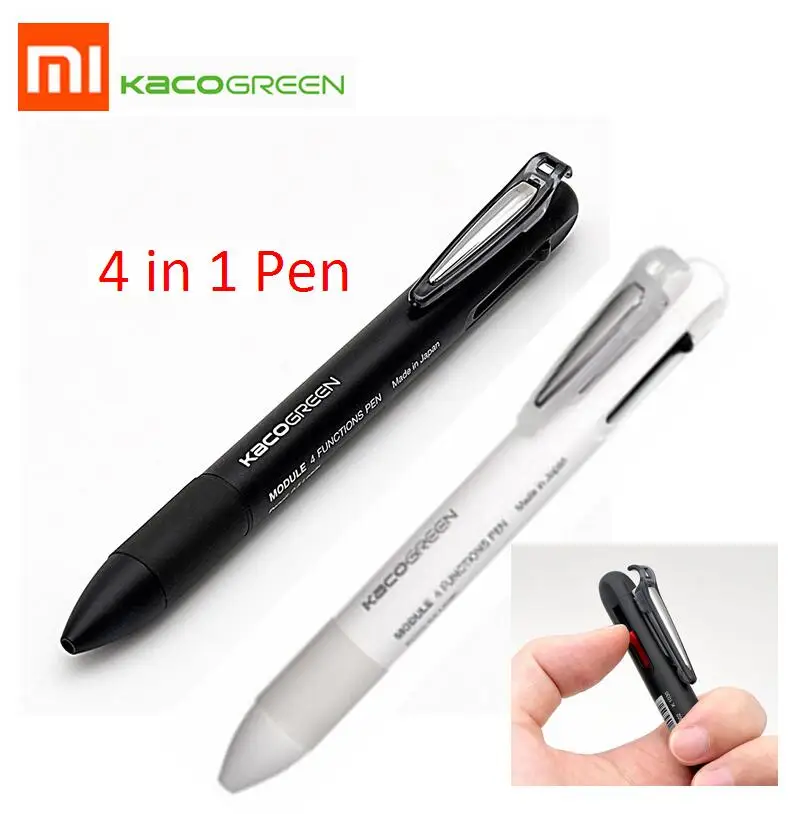 Original Xiaomi KACO 4In1 Multifunction Pens 0.5mm Black Blue Red Refill Gel Pen Mechanical Pencil Japanese ink Office School
Original Xiaomi KACO 4In1 Multifunction Pens 0.5mm Black Blue Red Refill Gel Pen Mechanical Pencil Japanese ink Office School
