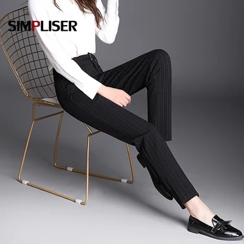 OL Office Work Trousers Striped Business Suit Pants Female Mid Wasit Long trousers Large Size 6XL 5XL Ladies Harem Pants Big
OL Office Work Trousers Striped Business Suit Pants Female Mid Wasit Long trousers Large Size 6XL 5XL Ladies Harem Pants Big