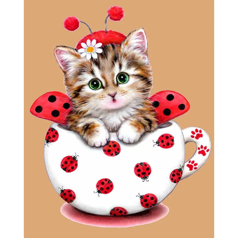 Full DIY Diamond Painting kit Teacup kitten Cross Stitch Diamond Embroidery Patterns rhinestone Mosaic home decor
Full DIY Diamond Painting kit Teacup kitten Cross Stitch Diamond Embroidery Patterns rhinestone Mosaic home decor