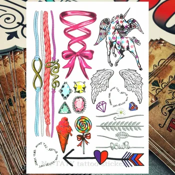 Nu-TATY Cute cartoon Pegasus Temporary Tattoo Body Art, 21*15cm Flash Tattoo Stickers, Waterproof Fake Tatoo Henna Sticker
Nu-TATY Cute cartoon Pegasus Temporary Tattoo Body Art, 21*15cm Flash Tattoo Stickers, Waterproof Fake Tatoo Henna Sticker