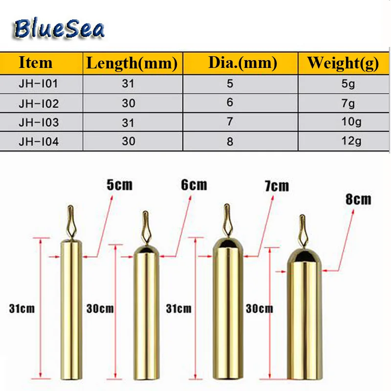 BlueSea 5g/7g/10g/12g 8pcs/lot Long Rod Copper Lead Balance Fsihing Sinkers Brass Lead Sinkers Long Copper Weights Brass Fishing
BlueSea 5g/7g/10g/12g 8pcs/lot Long Rod Copper Lead Balance Fsihing Sinkers Brass Lead Sinkers Long Copper Weights Brass Fishing