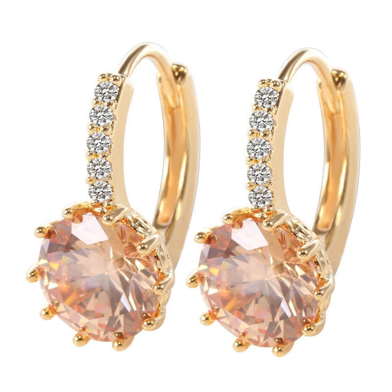 MISANANRYNE Womens Gold Color Hoop Earrings Orange CZ Zircon Wedding Earrings Jewelry Accessories boucle d'oreille brincos
MISANANRYNE Womens Gold Color Hoop Earrings Orange CZ Zircon Wedding Earrings Jewelry Accessories boucle d'oreille brincos