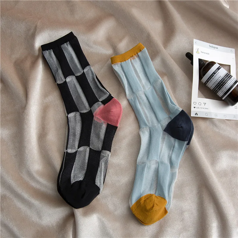 HUI GUAN Vintage Breathable Hollow Ultra-thin Women Socks Cozy Lattice Two Colors Socks Women Original Soft Fashion Women Socks
HUI GUAN Vintage Breathable Hollow Ultra-thin Women Socks Cozy Lattice Two Colors Socks Women Original Soft Fashion Women Socks