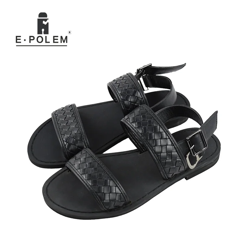 2018 Summer Men Black Weave Pattern Leather Sandals Breathable Rome Sandals Gladiator Shoes Adult Casual Buckle Flats Sandals
2018 Summer Men Black Weave Pattern Leather Sandals Breathable Rome Sandals Gladiator Shoes Adult Casual Buckle Flats Sandals