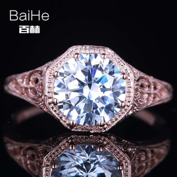 BAIHE Solid 14K Rose Gold 1.7CT Genuine AAA Graded Cubic Zirconia Flawless Party Women Fine Jewelry Cubic Zirconia Gift Ring
BAIHE Solid 14K Rose Gold 1.7CT Genuine AAA Graded Cubic Zirconia Flawless Party Women Fine Jewelry Cubic Zirconia Gift Ring