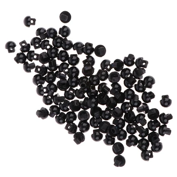 100 Pieces 6mm Solid Black Round Mushroom Domed Sewing Buttons for Doll Eyes Nose Making
100 Pieces 6mm Solid Black Round Mushroom Domed Sewing Buttons for Doll Eyes Nose Making