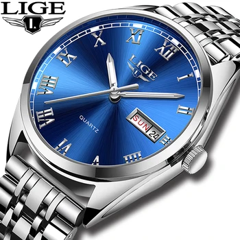 LIGE Watches Men Waterproof Stainless Steel Luxury Analogue Wrist Watches Week Display Date Sports Quartz Watch Men Montre Homme
LIGE Watches Men Waterproof Stainless Steel Luxury Analogue Wrist Watches Week Display Date Sports Quartz Watch Men Montre Homme