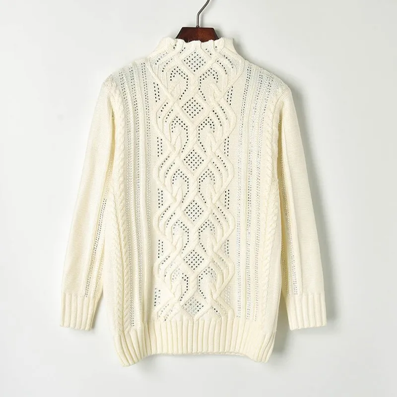 Wool Beaded Sweater Women 2019 Spring Half High Collar White Twist Knit Sweater Women Shiny Beading Turtleneck Sweater Pullovers
Wool Beaded Sweater Women 2019 Spring Half High Collar White Twist Knit Sweater Women Shiny Beading Turtleneck Sweater Pullovers