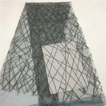 African Sequins Lace Fabric 2019 Embroidered Nigerian Laces Fabrics High Quality French Tulle Lace Fabric For Women Black gray
African Sequins Lace Fabric 2019 Embroidered Nigerian Laces Fabrics High Quality French Tulle Lace Fabric For Women Black gray