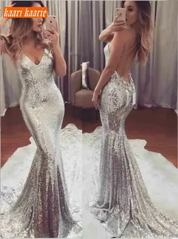 Fashion Silver bodycon Mermaid Evening Dresses 2020 Sexy Evening Gowns Long Women Party Scoop Sequin Backless glitter Club Dress
Fashion Silver bodycon Mermaid Evening Dresses 2020 Sexy Evening Gowns Long Women Party Scoop Sequin Backless glitter Club Dress