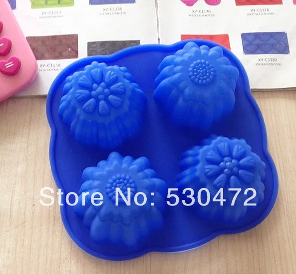4 hole Silica gel cake mould ice cube tray mold candle mould handmade soap flowers
4 hole Silica gel cake mould ice cube tray mold candle mould handmade soap flowers