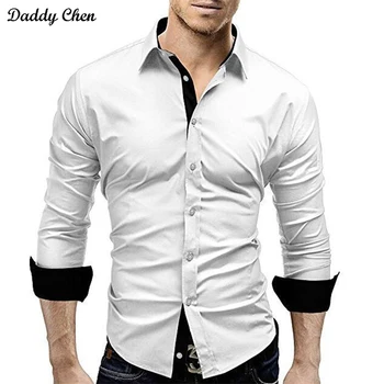 Dress shirt men slim fit style male for boys white black Casual shirt mens long sleeve Grid cotton Classic designer Brand 4xl
Dress shirt men slim fit style male for boys white black Casual shirt mens long sleeve Grid cotton Classic designer Brand 4xl