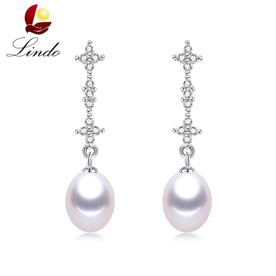 925 Sterling Silver Drop Earrings For Women Fashion Wedding Natural Freshwater Pearl Jewelry Crystal Long Earrings With Box
925 Sterling Silver Drop Earrings For Women Fashion Wedding Natural Freshwater Pearl Jewelry Crystal Long Earrings With Box