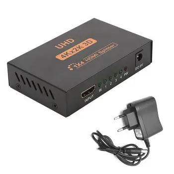 1080P Splitter 3D 4K*2K HDMI 1X4 HDMI Switch Switcher Split 1 in 4 Out Video Amplifier Repeater for HDTV DVD PS3
1080P Splitter 3D 4K*2K HDMI 1X4 HDMI Switch Switcher Split 1 in 4 Out Video Amplifier Repeater for HDTV DVD PS3