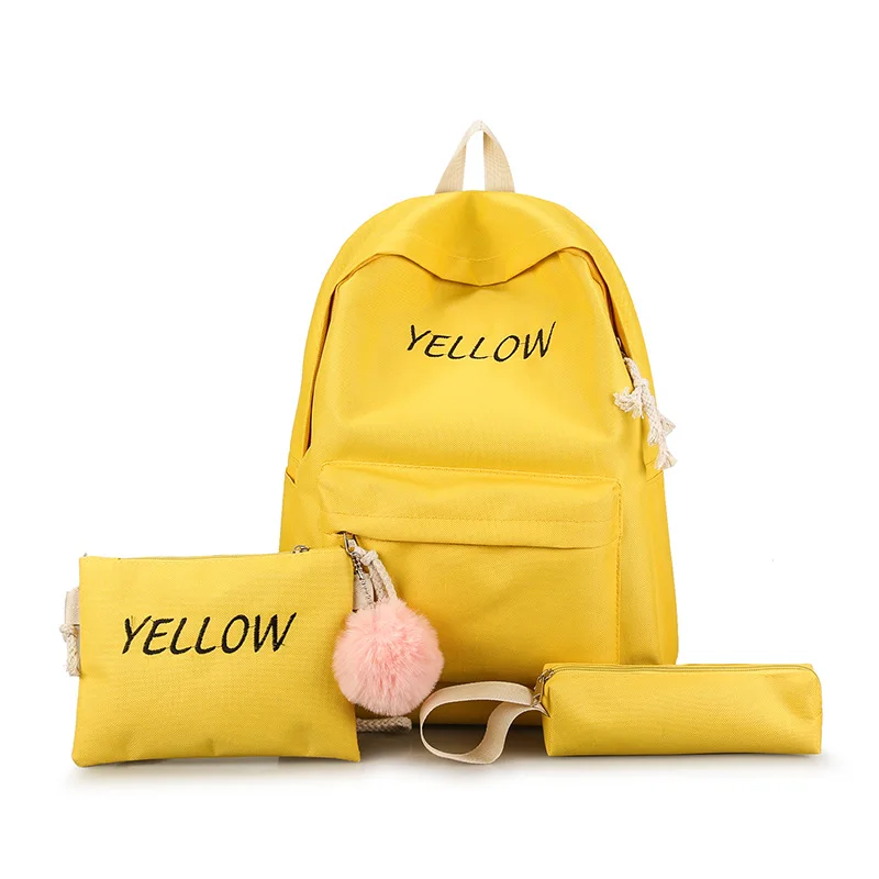 2 PCs Women 'S Backpack Set Solid Color Fashion Casual All Match Bag Set Three-Piece Students Backpack Large Capacity Canvas sho
2 PCs Women 'S Backpack Set Solid Color Fashion Casual All Match Bag Set Three-Piece Students Backpack Large Capacity Canvas sho