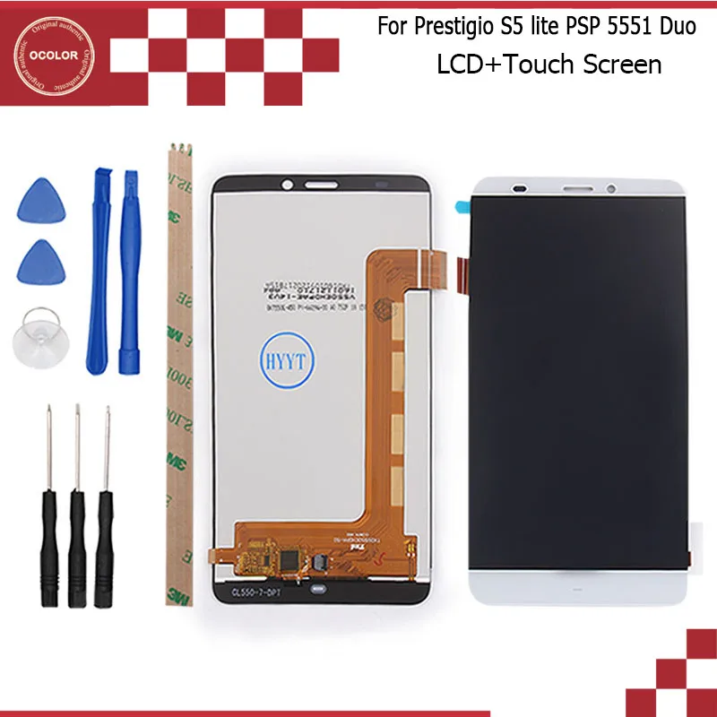 For Prestigio Grace S5 LTE PSP5551 Duo Original LCD Display + Touch Screen Screen Digitizer Assembly Repair Part+Tools+Adhesive
For Prestigio Grace S5 LTE PSP5551 Duo Original LCD Display + Touch Screen Screen Digitizer Assembly Repair Part+Tools+Adhesive