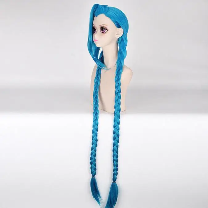 Jewelry Wig Party Wig Costume Game Of LOL Jinx Blue Cosplay Synthetic Hair Wig 100cm Free Shipping
Jewelry Wig Party Wig Costume Game Of LOL Jinx Blue Cosplay Synthetic Hair Wig 100cm Free Shipping