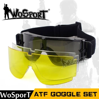 WoSporT Tactical USMC Airsoft X800 Goggle Hunting Military Paintball Wind Dust Protection Glasses 3 Lens Outdoor Hiking Sunglass
WoSporT Tactical USMC Airsoft X800 Goggle Hunting Military Paintball Wind Dust Protection Glasses 3 Lens Outdoor Hiking Sunglass