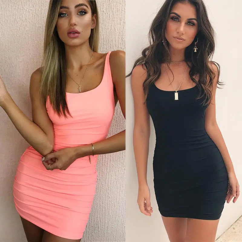Fashion Sexy Women Ladies Short Mini Dress Bodycon Bandage Summer Sleeveless Evening Party Club Dress Black Pink White
Fashion Sexy Women Ladies Short Mini Dress Bodycon Bandage Summer Sleeveless Evening Party Club Dress Black Pink White