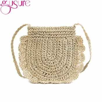 Gusure New Simple Women Hand Woven Straw Bucket Bags Sling Crossbody Shoulder Bag Weaving Summer Travel Beach Messenger Bags
Gusure New Simple Women Hand Woven Straw Bucket Bags Sling Crossbody Shoulder Bag Weaving Summer Travel Beach Messenger Bags