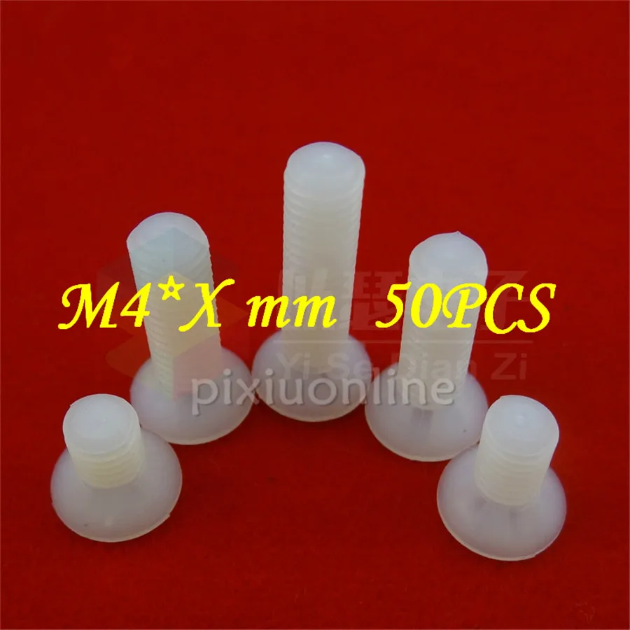 50pcs/lot YT426X M4*Xmm Nylon Screw Plastic Countersunk Head Bolts Cross Head Screw Bolt Drop Shipping Russia
50pcs/lot YT426X M4*Xmm Nylon Screw Plastic Countersunk Head Bolts Cross Head Screw Bolt Drop Shipping Russia