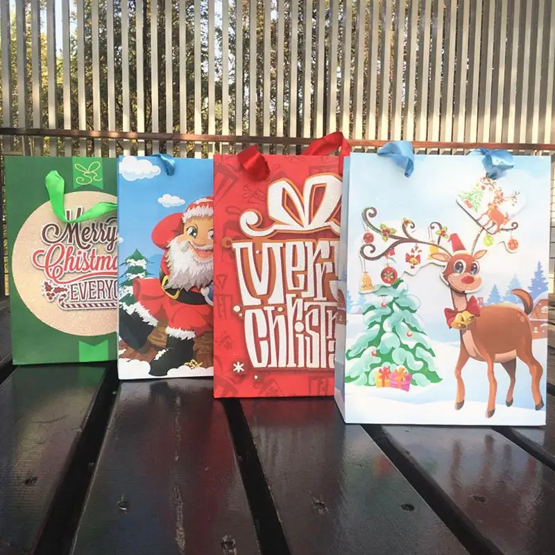 1pc lovely Creative Merry Christmas Paper Gift Bag Kawaii Santa Claus Elk Candy Chocolate Cookies Bag party gift bag
1pc lovely Creative Merry Christmas Paper Gift Bag Kawaii Santa Claus Elk Candy Chocolate Cookies Bag party gift bag