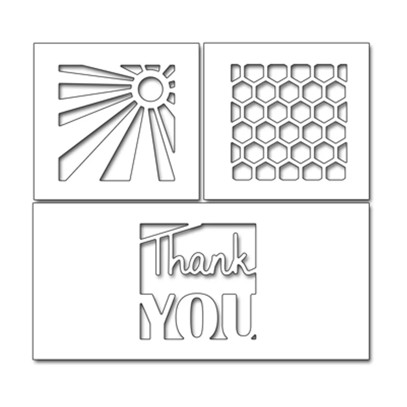 3pcs/Set Thank You Squares Metal Cutting Dies Stencil for DIY Scrapbooking Photo Album Embossing Paper Cards Decorative Crafts
3pcs/Set Thank You Squares Metal Cutting Dies Stencil for DIY Scrapbooking Photo Album Embossing Paper Cards Decorative Crafts