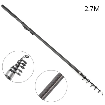 2.7m Smooth and Durable Telescopic Rock Carp Fishing Rod 5 Section Carbon Fiber Surf Spinning Pole
2.7m Smooth and Durable Telescopic Rock Carp Fishing Rod 5 Section Carbon Fiber Surf Spinning Pole