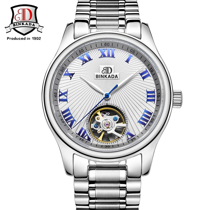 Original Luxury Brand BINKADA Men Full Steel Watches Mens Mechanical Watch Clocks Business Male Wristwatches Skeleton Design
Original Luxury Brand BINKADA Men Full Steel Watches Mens Mechanical Watch Clocks Business Male Wristwatches Skeleton Design