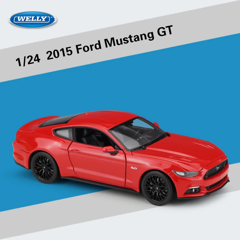 WELLY 1:24 2015 Ford Mustang GT Alloy Diecast Model Car Toy For Kids Birthday Gifts Original Box Free Shipping
WELLY 1:24 2015 Ford Mustang GT Alloy Diecast Model Car Toy For Kids Birthday Gifts Original Box Free Shipping