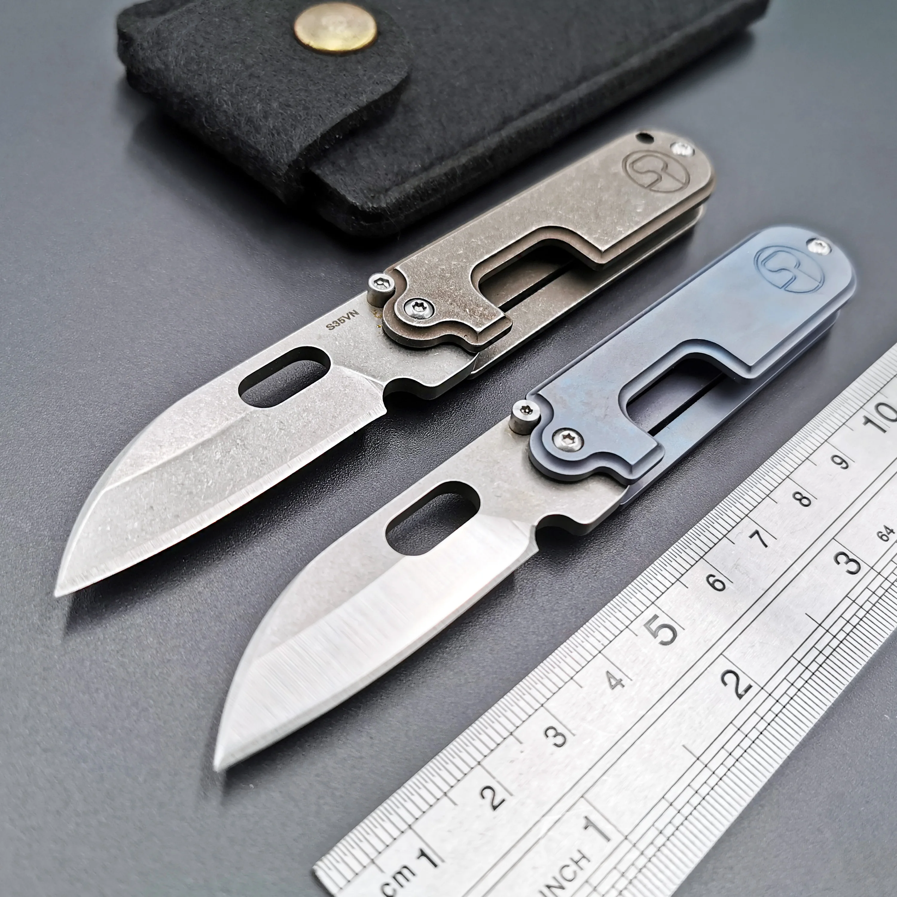 Ball Bearing Mini S35VN Folding Blade Knife Titanium Handle Outdoor Camping Survival Knives Hunting EDC Tool Muti-Colors
Ball Bearing Mini S35VN Folding Blade Knife Titanium Handle Outdoor Camping Survival Knives Hunting EDC Tool Muti-Colors