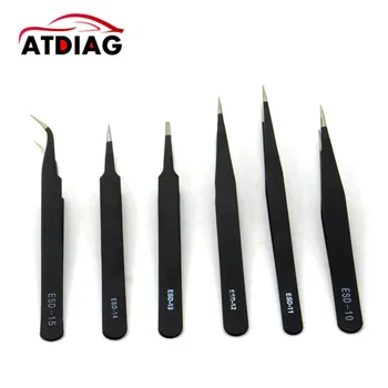 6pcs ESD Safe Anti-Static Stainless Steel Tweezers Set Maintenance Watch Repair Tools Kits Electronic Rework Tool Set DIY Tools
6pcs ESD Safe Anti-Static Stainless Steel Tweezers Set Maintenance Watch Repair Tools Kits Electronic Rework Tool Set DIY Tools