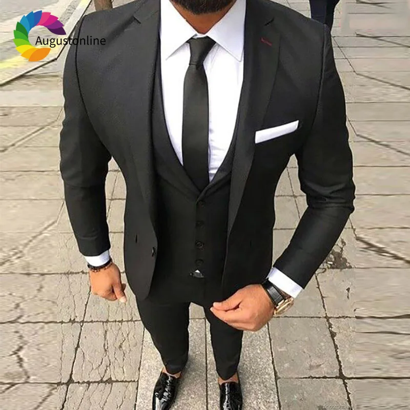 Black Men Suits For Wedding Suit Custom Slim Fit Formal Groom Tailor Made Costumes Tuxedo Best Man Ternos Anzug Herren 3Pieces
Black Men Suits For Wedding Suit Custom Slim Fit Formal Groom Tailor Made Costumes Tuxedo Best Man Ternos Anzug Herren 3Pieces