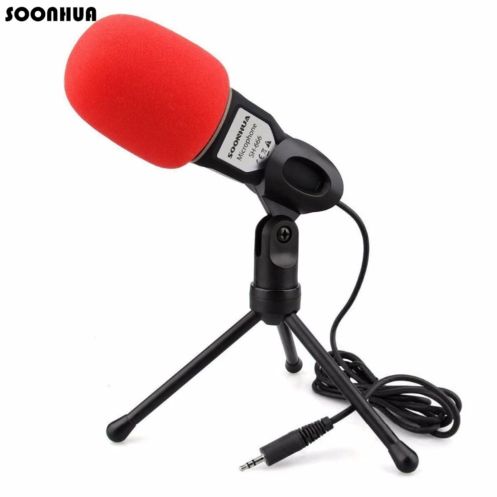 Image Professional Condenser Sound Podcast Studio Microphone For PC Laptop Skype MSN