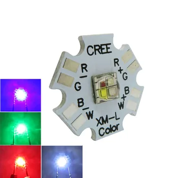 Epileds 12W XML XM-L RGBW Led Emitter Lamp Light Red 620-630NM Green 520-535NM Blue 450-465NM White 6500K On 20MM PCB Board
Epileds 12W XML XM-L RGBW Led Emitter Lamp Light Red 620-630NM Green 520-535NM Blue 450-465NM White 6500K On 20MM PCB Board