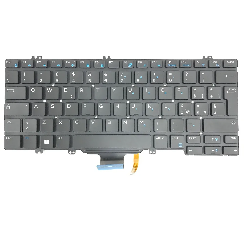 Совершенно новая Оригинальная клавиатура для ноутбука с подсветкой BE DELL laitis E7280