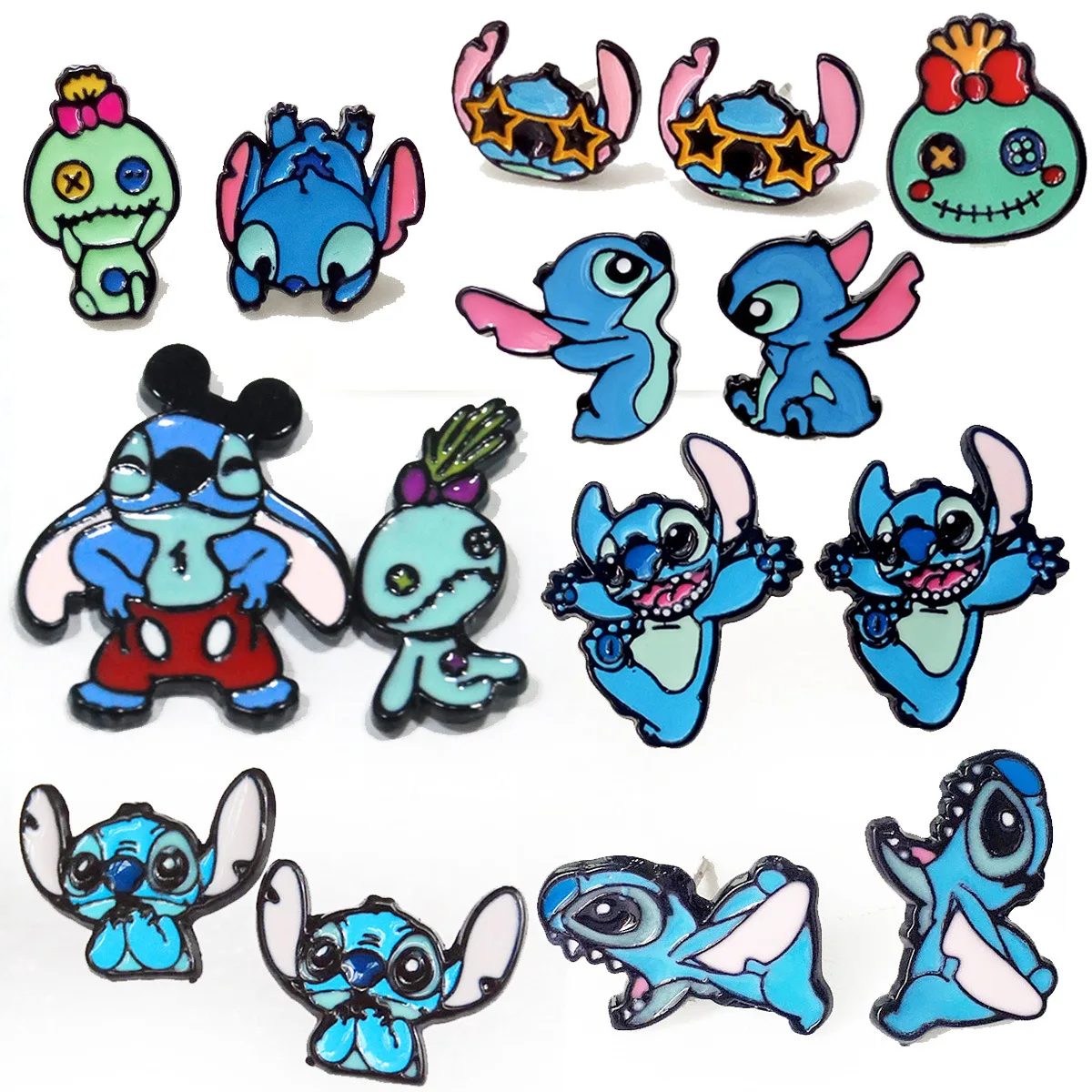 IVYYE Kawaii STITCH Fashion Anime Cartoon Earring Cute Animal Stud Earrings For Women Girls Kids Jewelry XMAS New Gift
IVYYE Kawaii STITCH Fashion Anime Cartoon Earring Cute Animal Stud Earrings For Women Girls Kids Jewelry XMAS New Gift