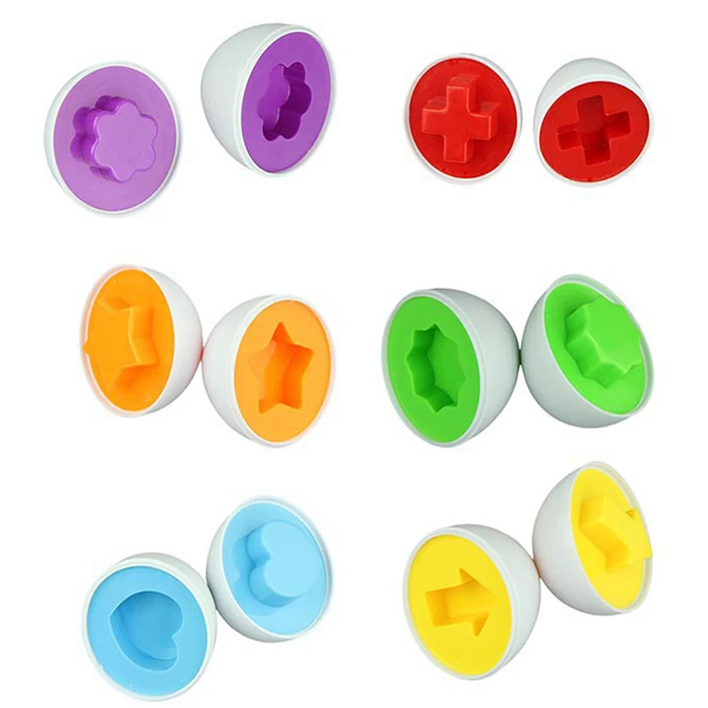 6 egg/set Learning Education Toys Baby Recognize Color Shape Mixed Brain Teaser Wise Puzzle Smart Kid Learning Matching Toys
6 egg/set Learning Education Toys Baby Recognize Color Shape Mixed Brain Teaser Wise Puzzle Smart Kid Learning Matching Toys