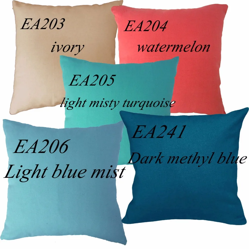 EA203 EA204 EA205 EA206 EA241 watermelon ivory Red Blue light misty turquoise 100% Cotton Canvas Cushion Cover Pillow Case
EA203 EA204 EA205 EA206 EA241 watermelon ivory Red Blue light misty turquoise 100% Cotton Canvas Cushion Cover Pillow Case