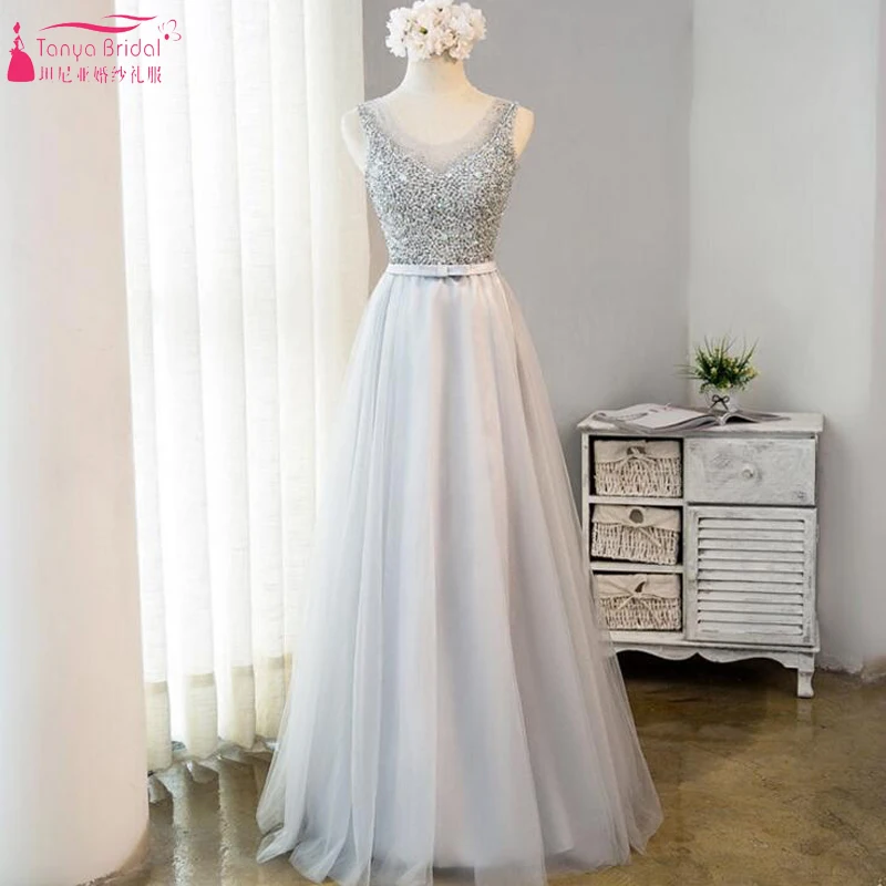 Silver A Line Prom Dresses Spark Crystal Beaded Long Evening Dresses Real Photo In stock Special Occasion Event Gowns ZP019
Silver A Line Prom Dresses Spark Crystal Beaded Long Evening Dresses Real Photo In stock Special Occasion Event Gowns ZP019