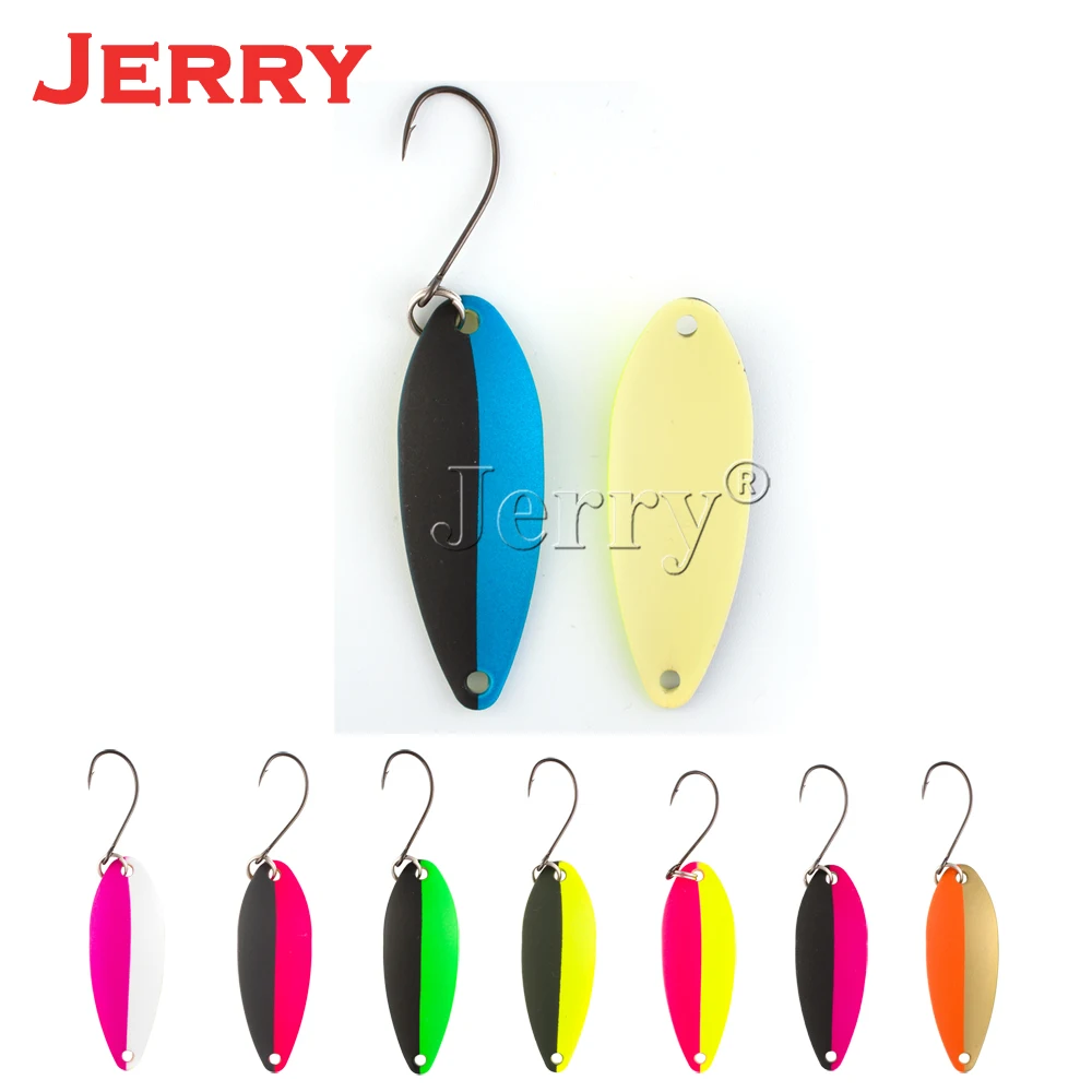 Jerry 3g 4.5g casting area&stream trout fishing spoons lures baits metal single hook ultralight pesca spinnerbait
Jerry 3g 4.5g casting area&stream trout fishing spoons lures baits metal single hook ultralight pesca spinnerbait