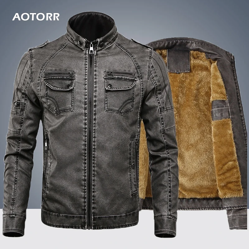 Men Jacket Warm Leather Coats Fitness Fleece 2019 New Stand Collar Top Men's Denim Jacket Parkas Thick Faux Fur Male Slim Coats
Men Jacket Warm Leather Coats Fitness Fleece 2019 New Stand Collar Top Men's Denim Jacket Parkas Thick Faux Fur Male Slim Coats