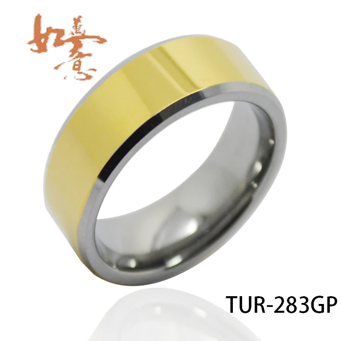 Бесплатная доставка модное 18K желтое позолоченное вольфрамовое Карбидное кольцо